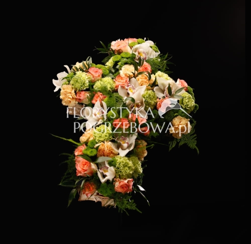 wiązanka pogrzebowa krzyż warszawa | krzyż pogrzebowy z kwiatów