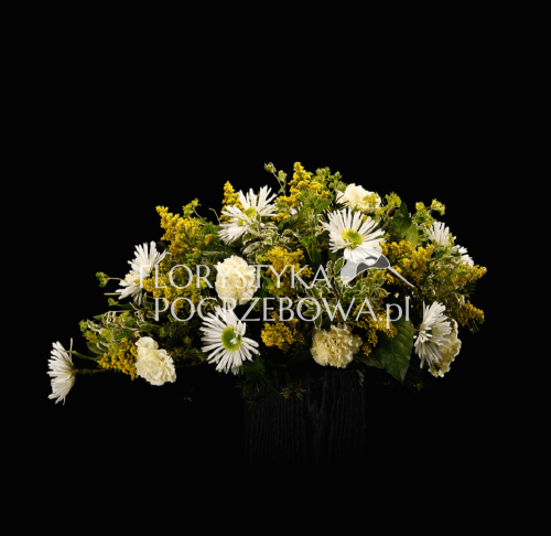 wiązanka pogrzebowa chryzantemy goździki warszawa | wiązanka na pogrzeb warszawa goździki chryzantemy