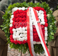 wieniec narodowy | wieńce narodowe | wieniec na uroczystość państwową | wieńce na uroczystości państwowe | Wieńce w barwach narodowych